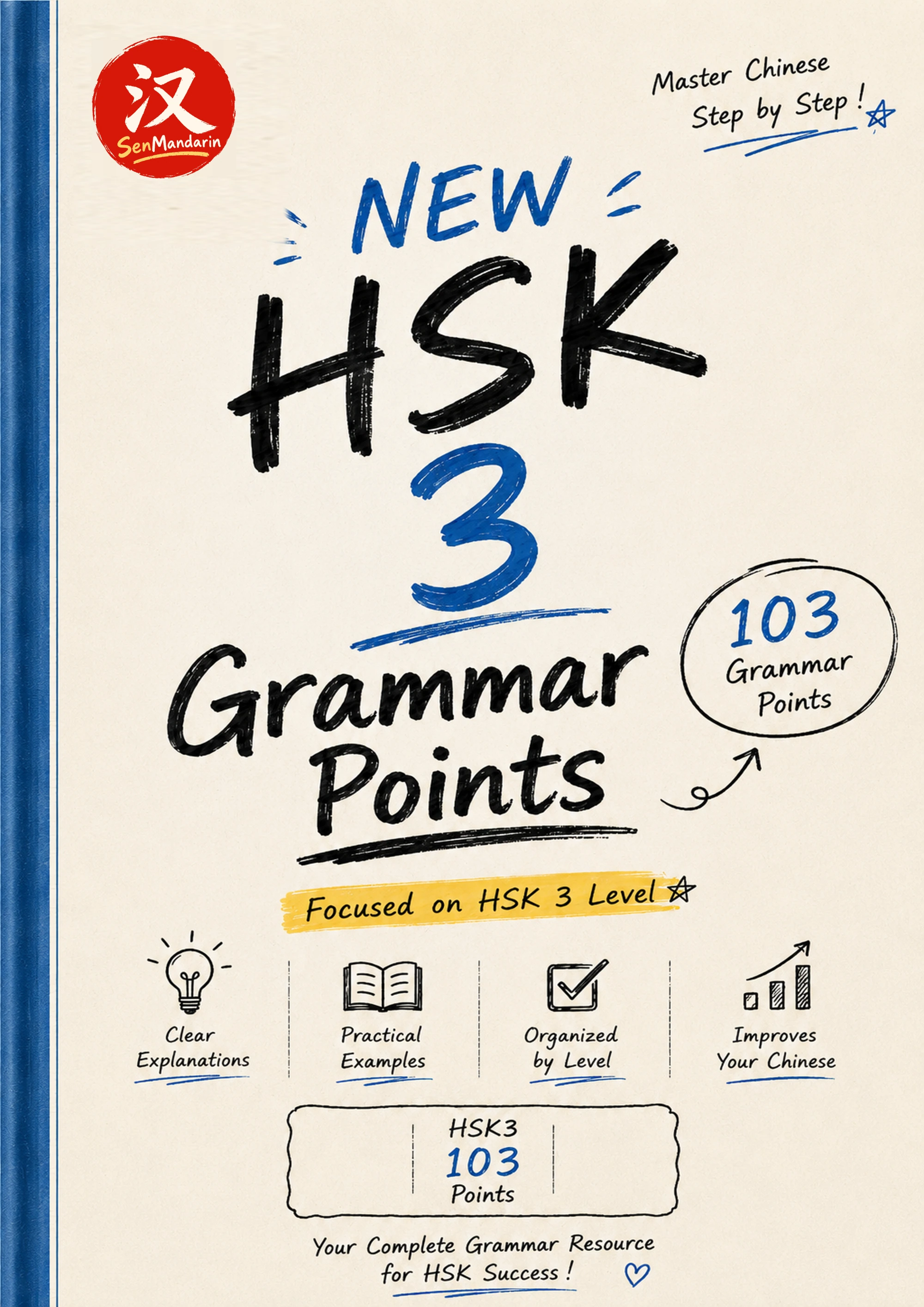 Original PDF cover: New HSK 3 Grammar Points